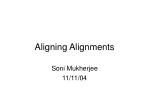 Aligning Alignments - slide 1