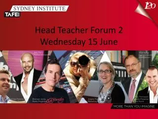 Head Teacher Forum 2 Wednesday 15 June