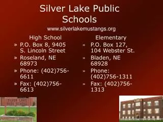 Silver Lake Public Schools
