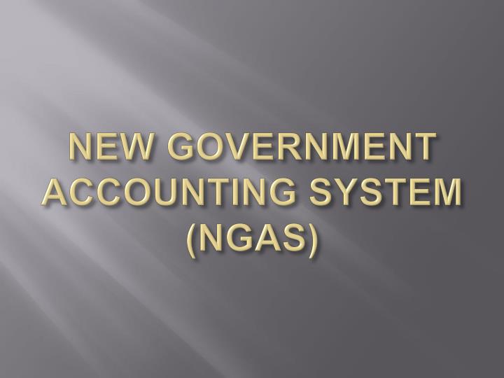 new government accounting system ngas