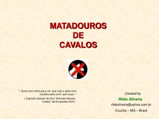 MATADOUROS DE CAVALOS