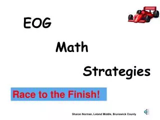 EOG 	Math Strategies