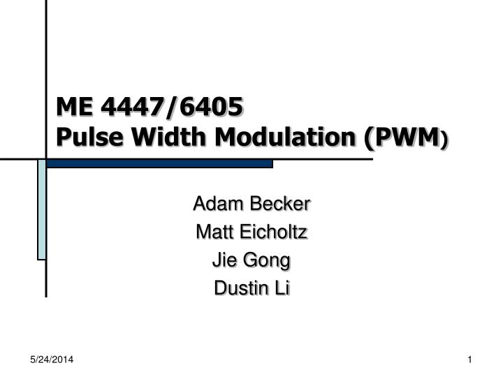 me 4447 6405 pulse width modulation pwm