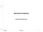 Operational Amplifiers - slide 1