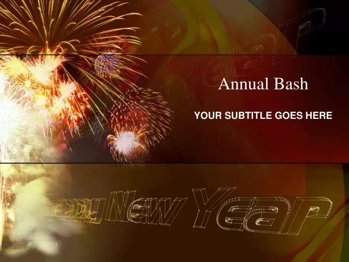 annual bash