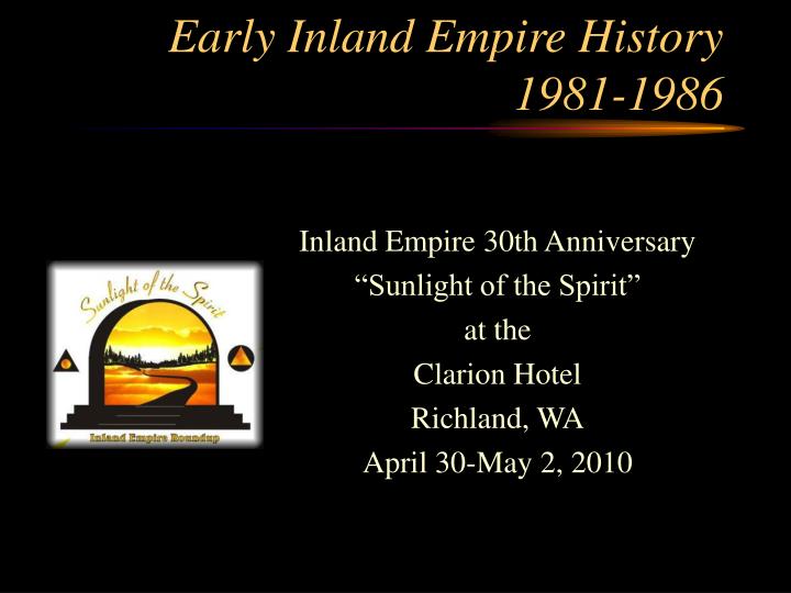 early inland empire history 1981 1986