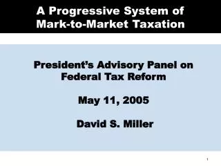 A Progressive System of Mark-to-Market Taxation