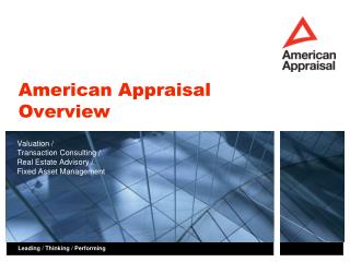 American Appraisal Overview