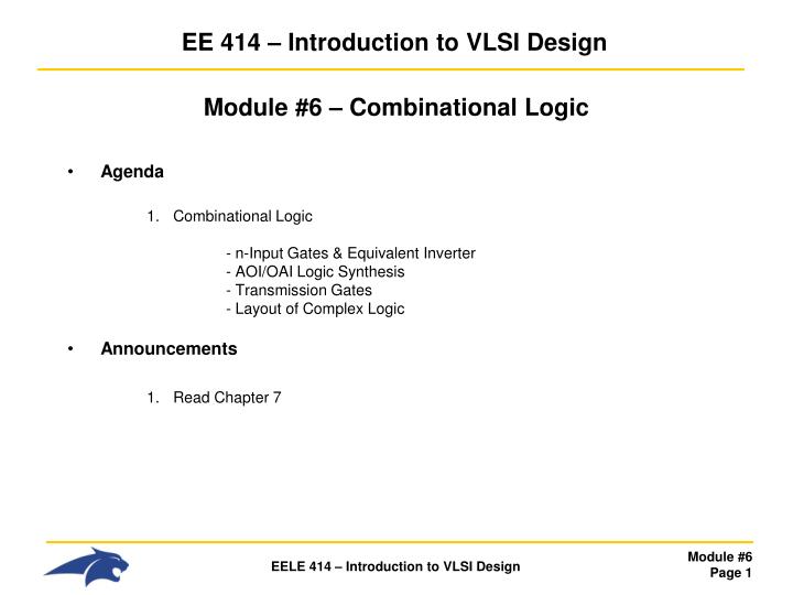 ee 414 introduction to vlsi design