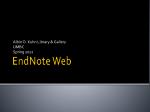 EndNote Web - slide 1