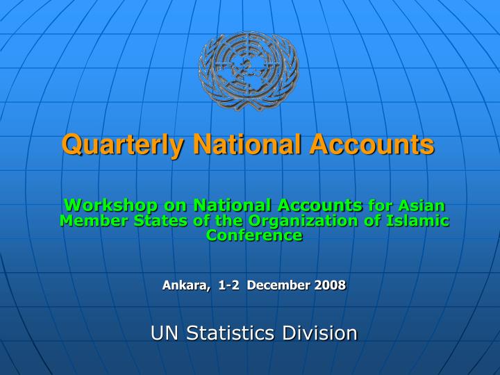 quarterly national accounts