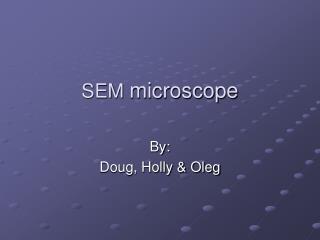 SEM microscope