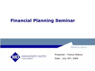 Financial Planning Seminar