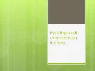 estrategias de comprensi n lectora