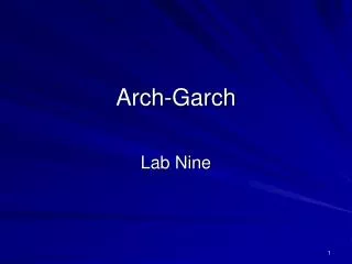 Arch-Garch