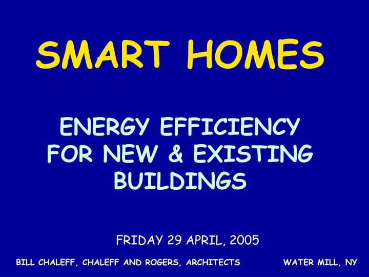 energy efficiency for new existing buildings