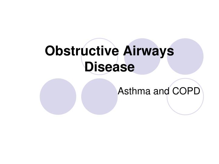 obstructive airways disease
