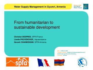 Date : 19 March 2006 Thematic Session : Solidarity and decentralized forms of North/South and South/South funding Conve