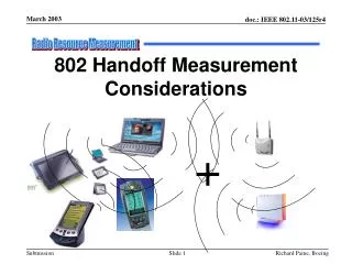 802 Handoff Measurement Considerations