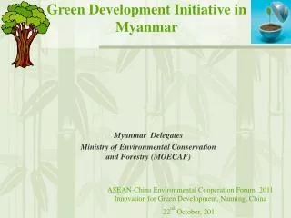 Green Development Initiative in Myanmar