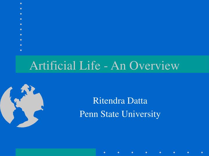 artificial life an overview