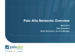 Palo Alto Networks Overview - slide 1