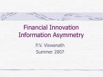 Financial Innovation Information Asymmetry