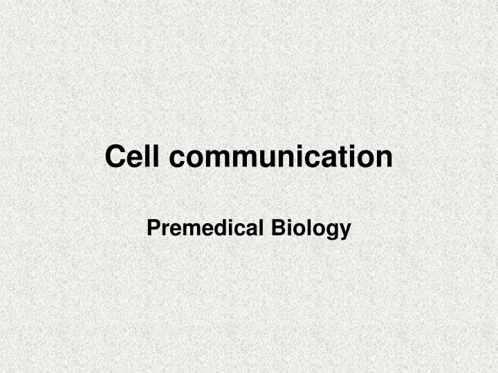 cell communication
