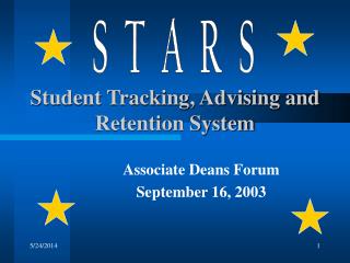 Student Tracking, Advising and Retention System