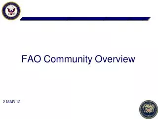 FAO Community Overview