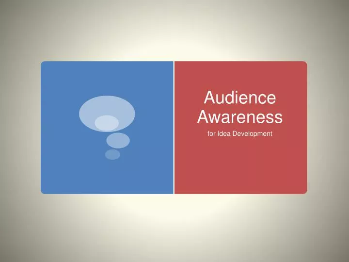 audience awareness