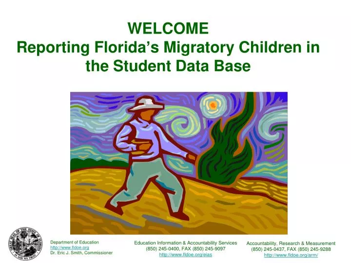 welcome reporting florida s migratory children in the student data base