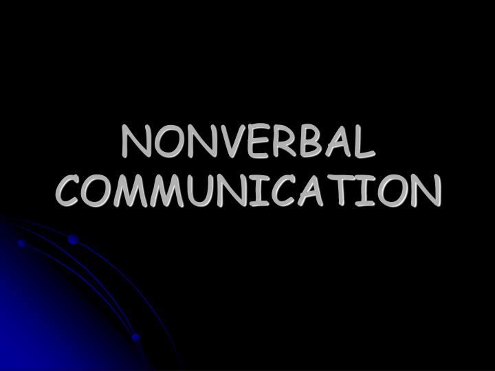 nonverbal communication