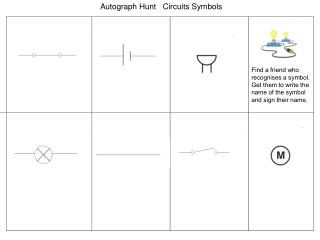 Autograph Hunt Circuits Symbols