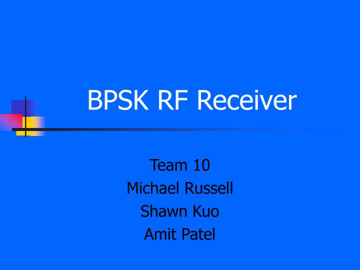 bpsk rf receiver