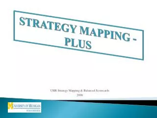 STRATEGY MAPPING - PLUS