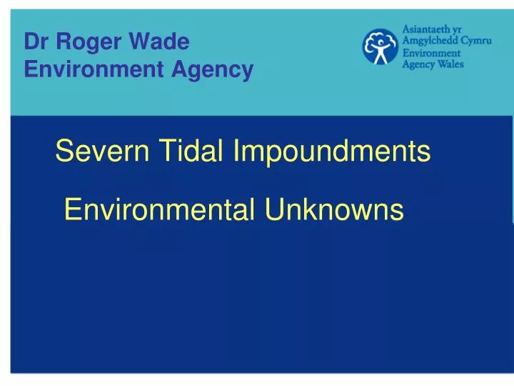 dr roger wade environment agency