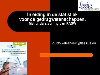 Inleiding in de statistiek voor de gedragwetenschappen. Met ondersteuning van PASW