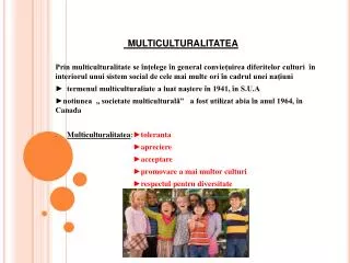multiculturalitatea
