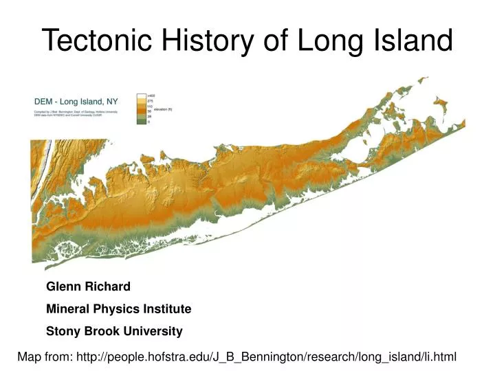 tectonic history of long island