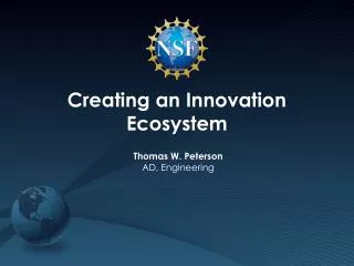 Creating an Innovation Ecosystem