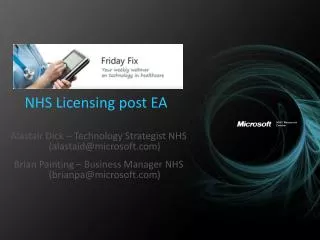 NHS Licensing post EA