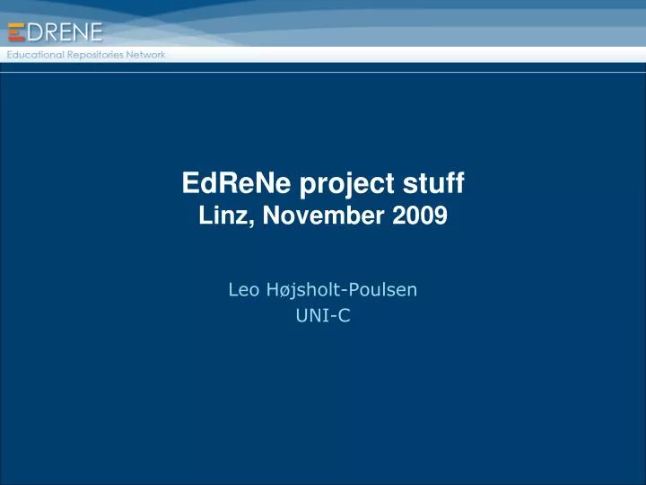 edrene project stuff linz november 2009