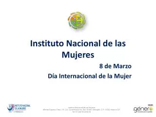 Instituto Nacional de las Mujeres