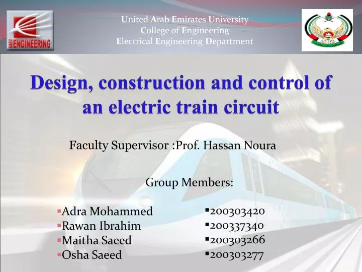 design construction and control of an electric train circuit