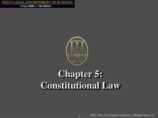 Chapter 5: Constitutional Law