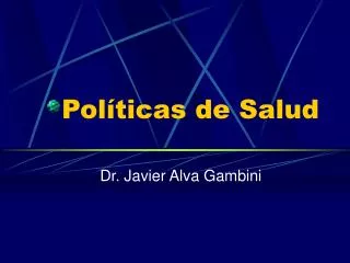 pol ticas de salud