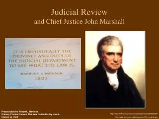 Judicial Review and Chief Justice John Marshall