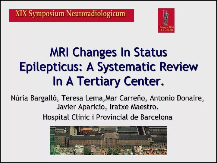 mri changes in status epilepticus a systematic review in a tertiary center