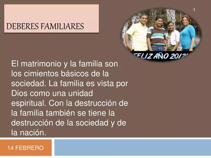 deberes familiares